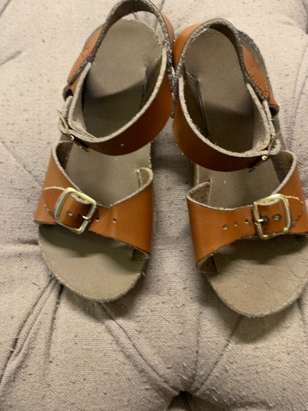 Ubisex Size 8 Toddler Brown Sandals